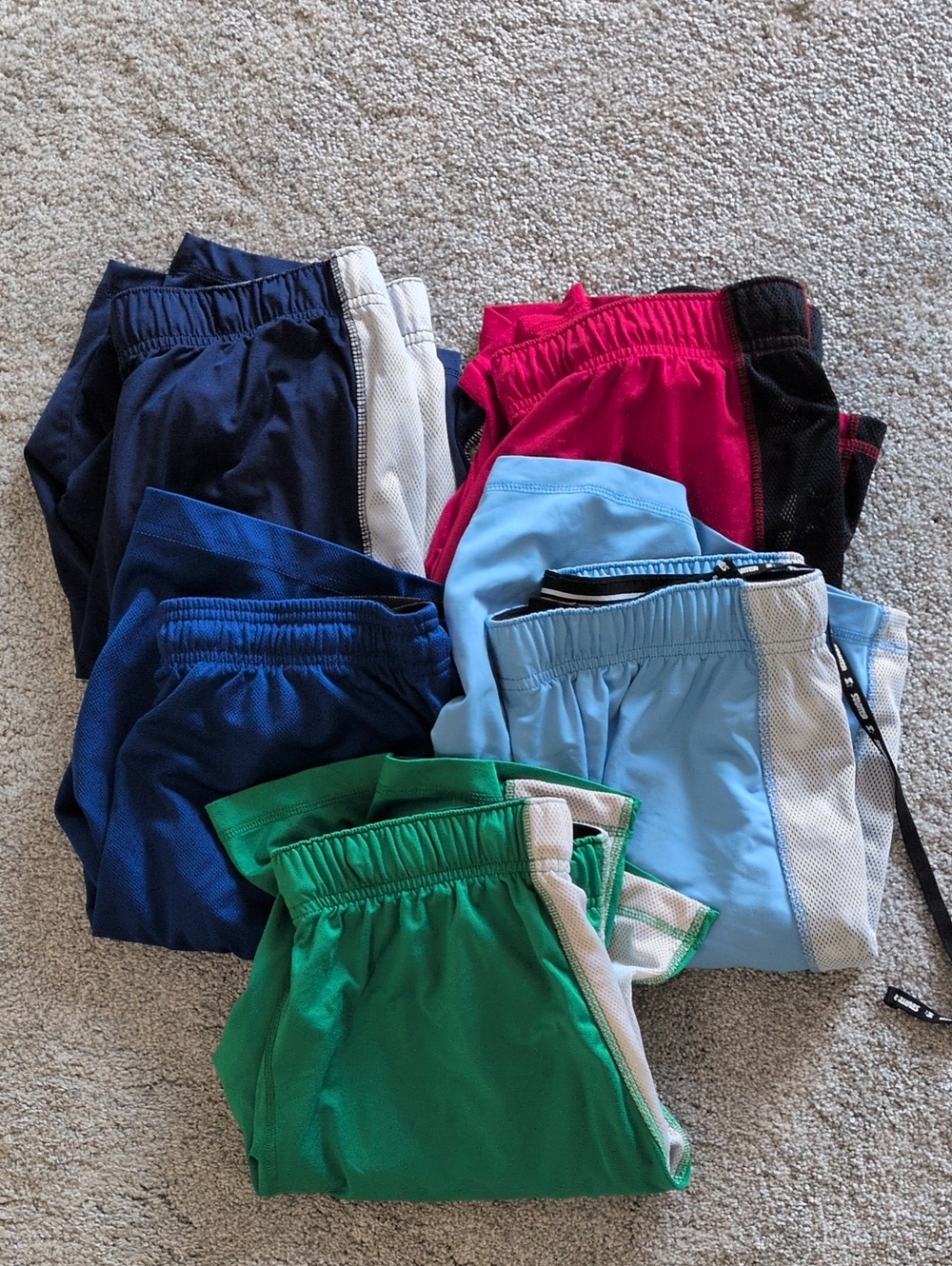 Lot Of Five Starter Mesh Basketball Shorts Size Medium